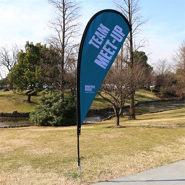 10' PREMIUM TEARDROP SAIL SIGN FLAG KIT, 1-SIDED