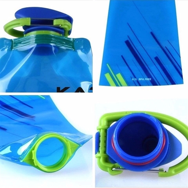 22 Oz. BPA-Free Foldable and Reusable Water Bottle ( 700ML ) - 22 Oz. BPA-Free Foldable and Reusable Water Bottle ( 700ML ) - Image 1 of 10