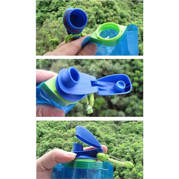 22 Oz. BPA-Free Foldable and Reusable Water Bottle ( 700ML ) - 22 Oz. BPA-Free Foldable and Reusable Water Bottle ( 700ML ) - Image 5 of 10