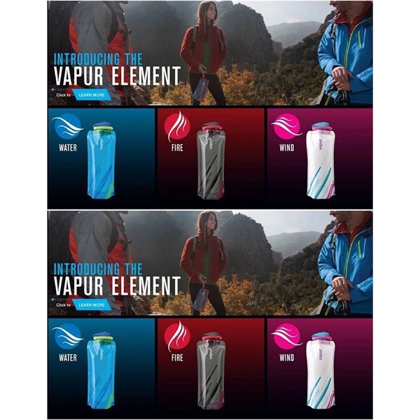 22 Oz. BPA-Free Foldable and Reusable Water Bottle ( 700ML ) - 22 Oz. BPA-Free Foldable and Reusable Water Bottle ( 700ML ) - Image 8 of 10