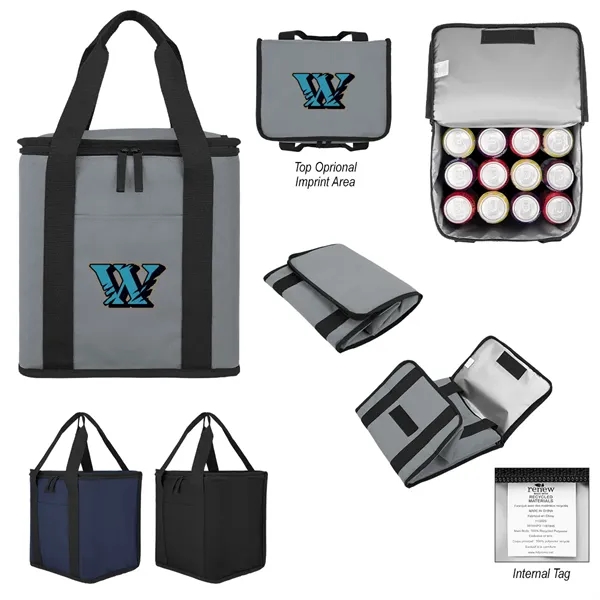 Flip 'N Chill rPET 24 Can Foldable Cooler Bag
