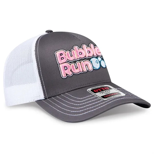 Cotton Twill 5 Panel Low Profile Mesh Back Trucker Hat