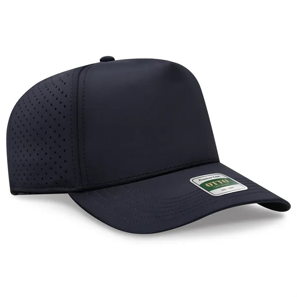 Club Collection 5 Panel Mid Profile Perforated Cap