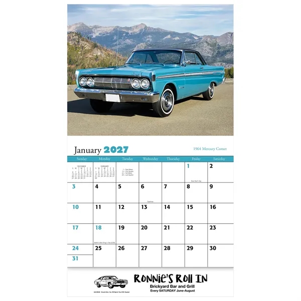 Muscle Cars Wall Calendar: 2027 Stapled