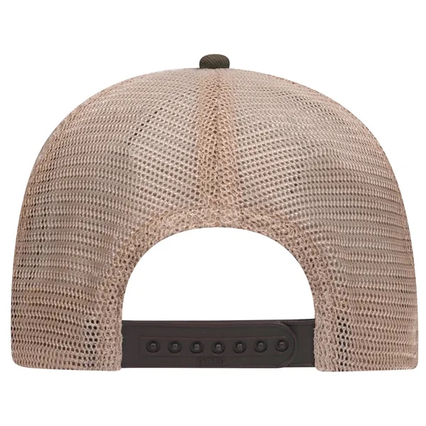 Vintage Dirty Wash Cotton Twill/Polyester Mesh 6 Panel Cap