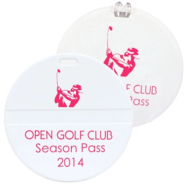 Round Golf Bag Tag - Round Golf Bag Tag - Image 0 of 2