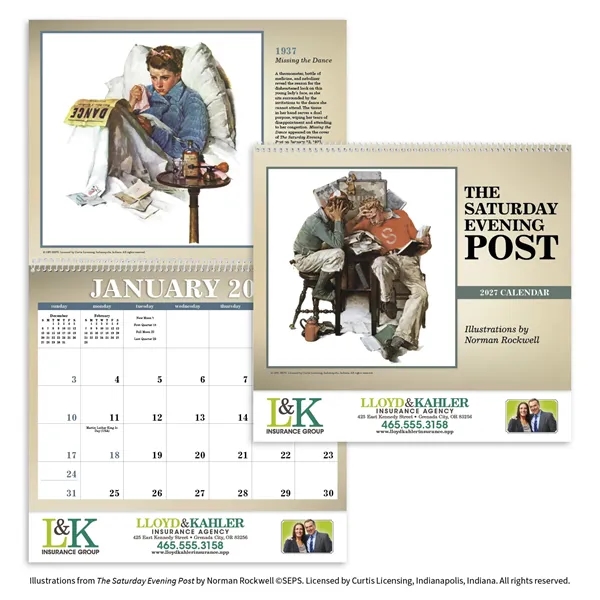 Triumph® Calendars The Saturday Evening Post Illustration...