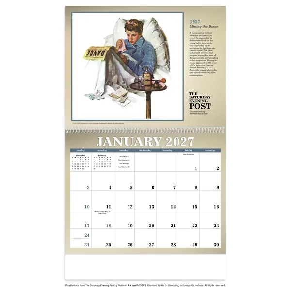 Triumph® Calendars The Saturday Evening Post Illustration...