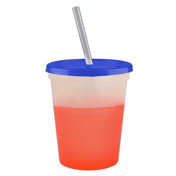 Garyline® Cups-on-the-Go Color-Changing Sport Sipper - 16...