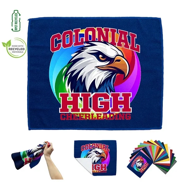 15"W x 18"H Full-Color Rally Towel - "RALLY READY"