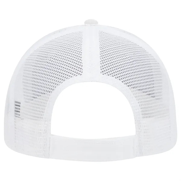 Cotton Twill Flipped Edge Visor 6Panel Mesh Back Trucker Hat