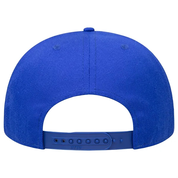 Custom Wool Blend Twill Round Flat Visor "SNAP" 6 Panel Hat