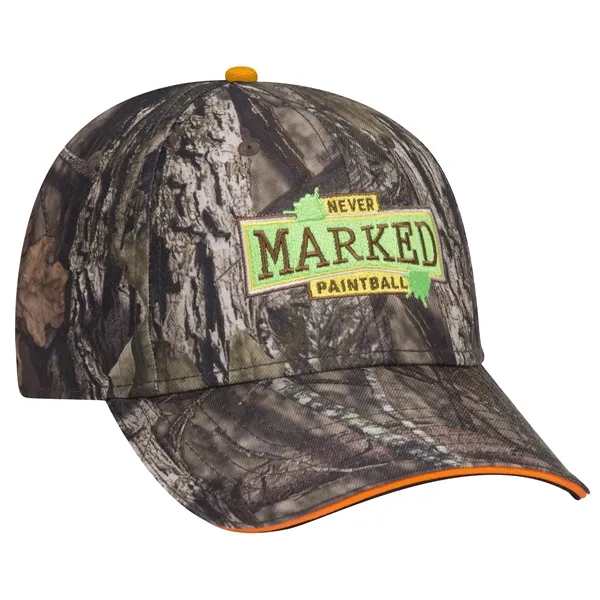 Mossy Oak® Camo Polyester Twill Sandwich Visor 6 Panel Cap