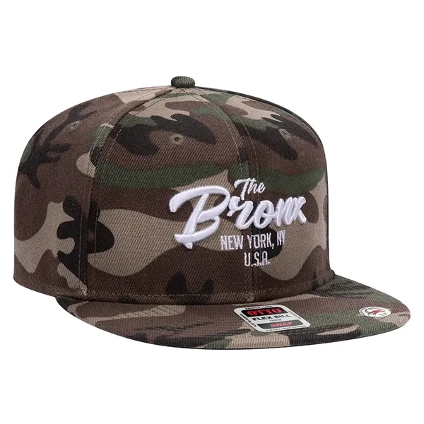 6 Panel Alternative Wool Twill Square Visor Snapback hat