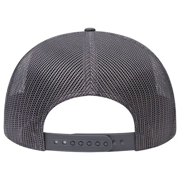 Custom Cotton Twill Round Visor "SNAP" 5 Panel Mesh Back Hat
