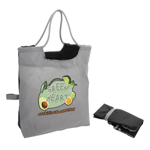 Boulevard Foldable Ripstop Tote with Cinch Cord Handles