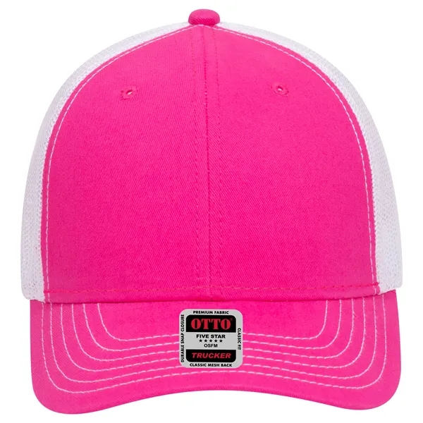 6 Panel Contrast Stitching Mesh Back Baseball Cap
