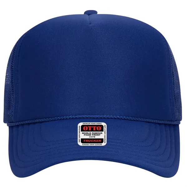 Custom 5 Panel High Crown Mesh Back Trucker Hat
