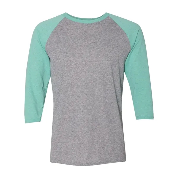 JERZEES Unisex Triblend Three-Quarter Raglan Baseball T-S...