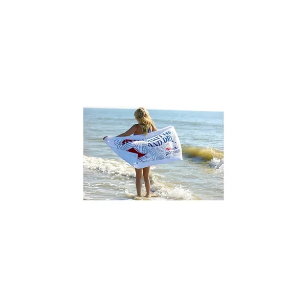 Custom Diamond Beach Towel 14 lb/doz