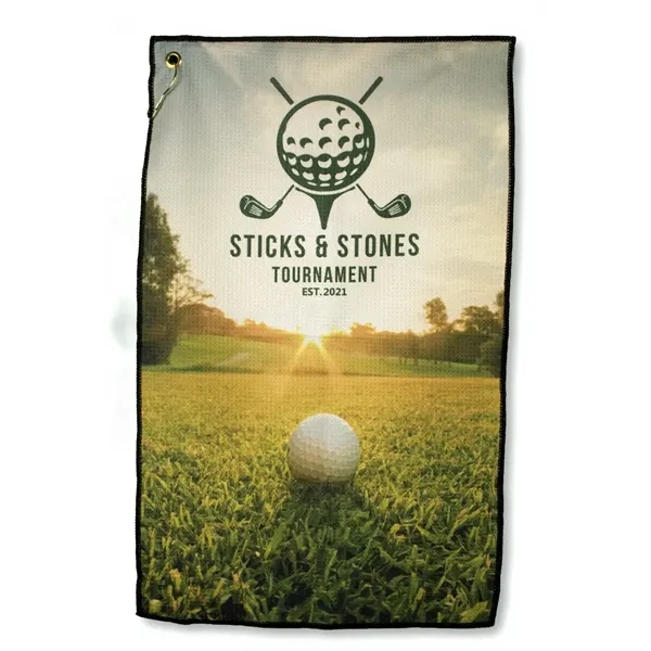 Custom Microfiber Waffle Golf Towel