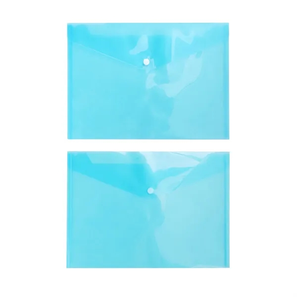 A4 Clear Envelopes File Folders With Snap Closure