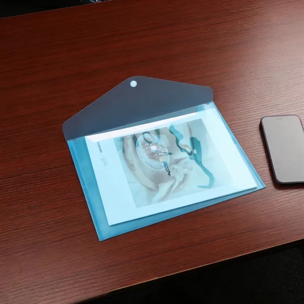 A4 Clear Envelopes File Folders With Snap Closure
