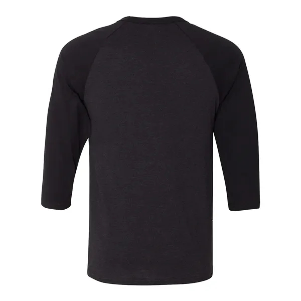 BELLA + CANVAS Unisex Three-Quarter Sleeve Baseball Tee