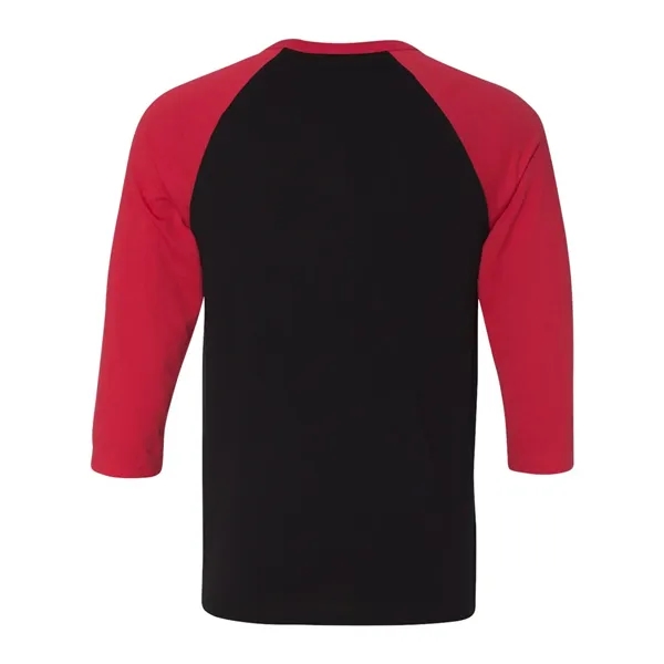 BELLA + CANVAS Unisex Three-Quarter Sleeve Baseball Tee