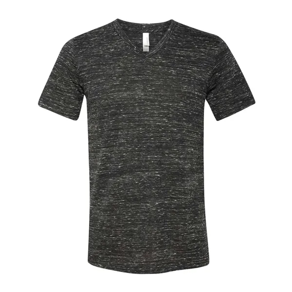 BELLA + CANVAS Unisex Textured Jersey V-Neck Tee
