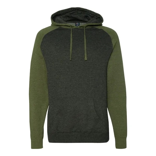 Custom Independent Trading Co. Unisex Raglan Hooded Sweatshirt
