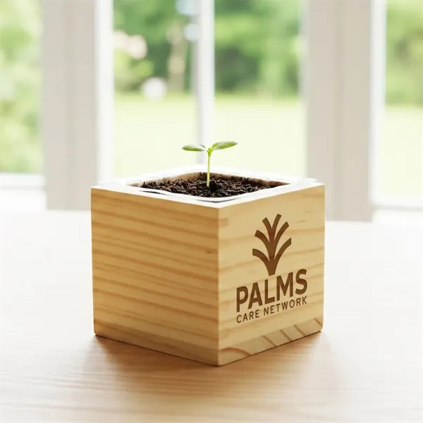 Custom Wooden Cube Grow Kit