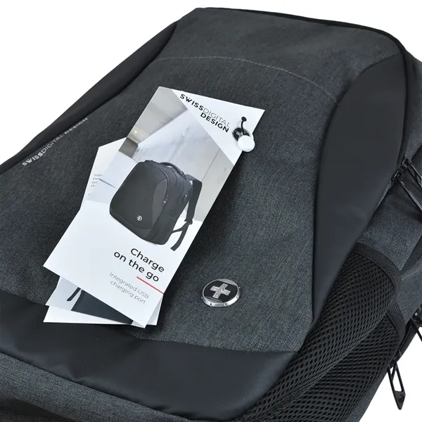 SwissDigital® Boswil USB Charging Port Travel Backpack