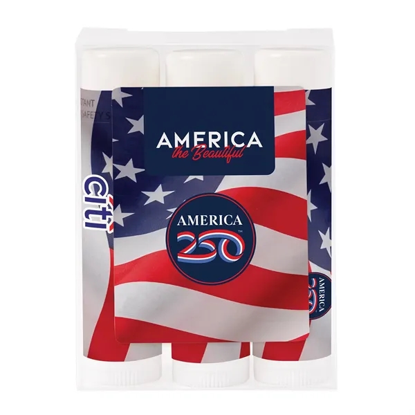 America250 3 Pack Lip Balm