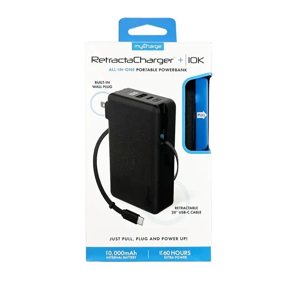 Custom myCharge Retractacharger +10k All in One Powerbank
