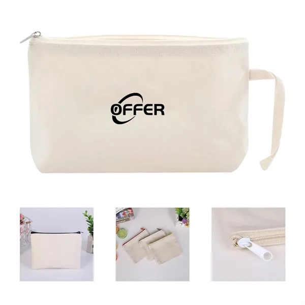10Oz Durable Canvas Pencil Bag with Handle