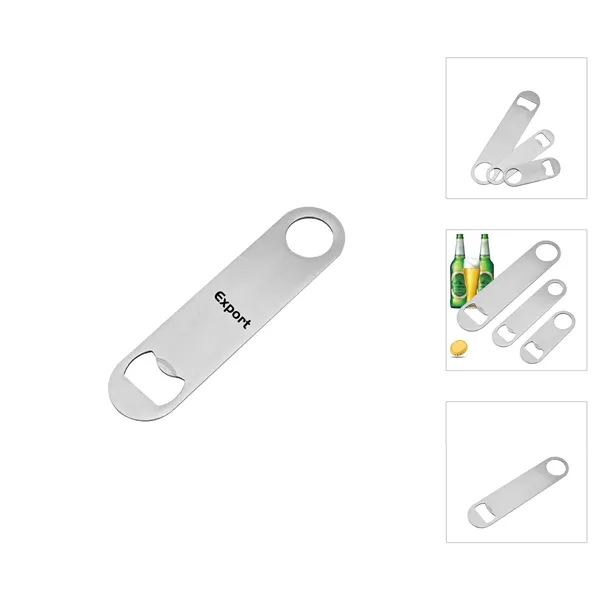 Flat Bottle Opener for Bartender
