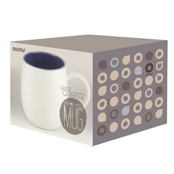12 oz White Quartz Tea & Coffee Mug