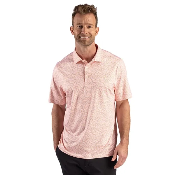 Cutter & Buck Pike Recycled Fern Print Mens Polo