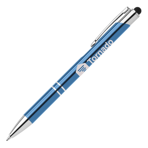 Tres-Chic w/ Stylus - Laser Engraved - Metal Pen