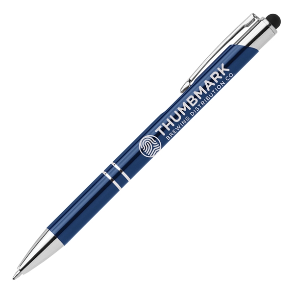 Tres-Chic w/ Stylus - Laser Engraved - Metal Pen
