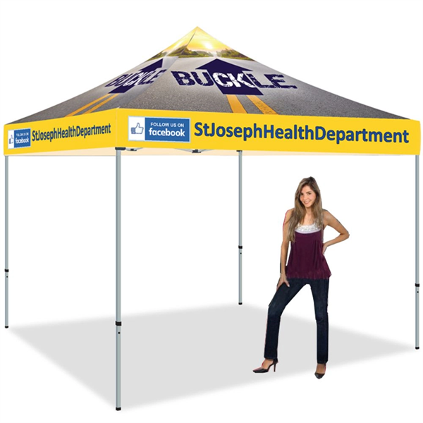 Tent 10x10 Full Color Pop Up Portable Outdoor Canopy Tent - Tent 10x10 Full Color Pop Up Portable Outdoor Canopy Tent - Image 0 of 1