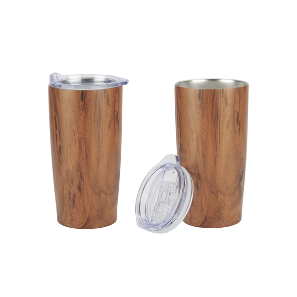 20 oz. Wood Tone Stainless Steel Tumbler - 20 oz. Wood Tone Stainless Steel Tumbler - Image 1 of 1