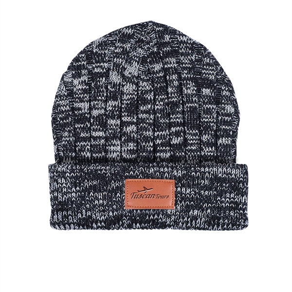 Leeman Heathered Knit Cuffed Rib Beanie - Leeman Heathered Knit Cuffed Rib Beanie - Image 0 of 1