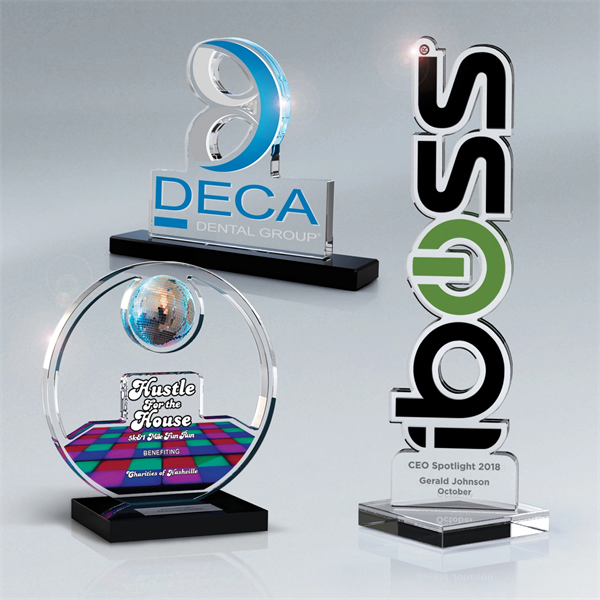 Laser-Cut Acrylic Contour Up To 47 Square Inches Overall - Laser-Cut Acrylic Contour Up To 47 Square Inches Overall - Image 0 of 1