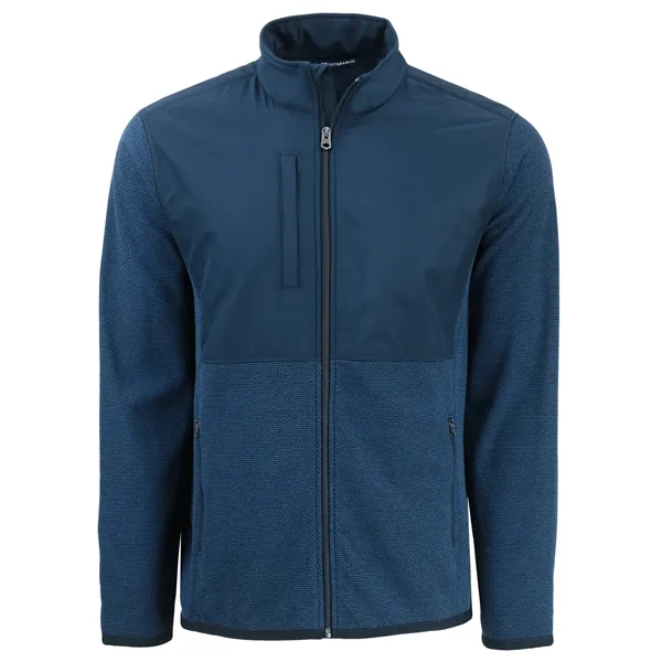 Cutter & Buck Hunts Point Recycled Fleece Mens Hybrid Ful...