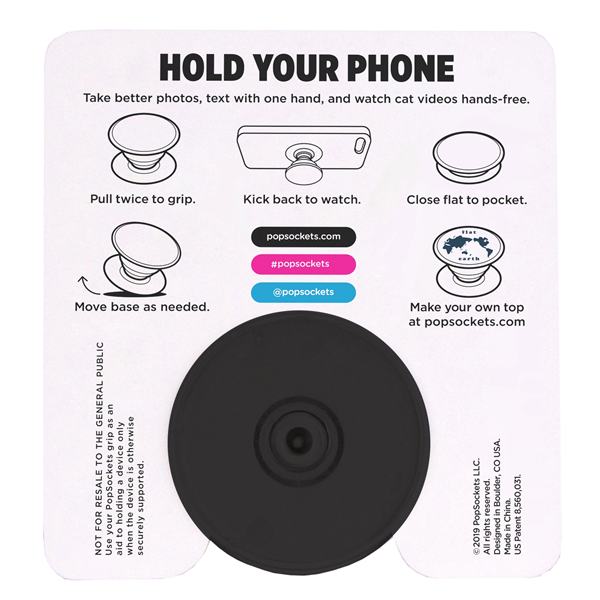 PopSockets® PopGrip Vegan Leather - PopSockets® PopGrip Vegan Leather - Image 4 of 9