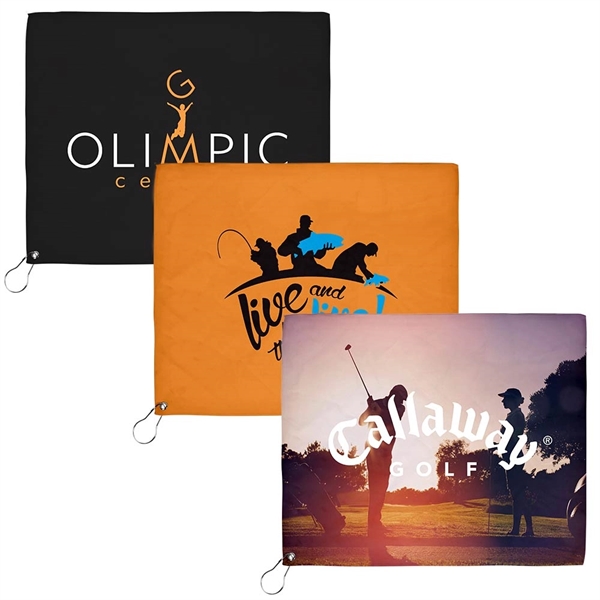 18x15 Sublimated Golf Towel - 200GSM
