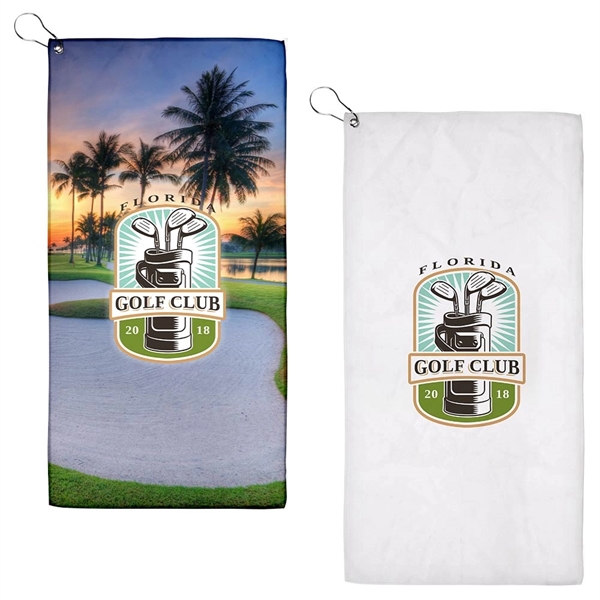 23x12 Sublimated Golf Towel - 200GSM - 23x12 Sublimated Golf Towel - 200GSM - Image 0 of 3