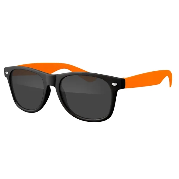 Two-Tone Retro Vibes Black Frame Sunglasses